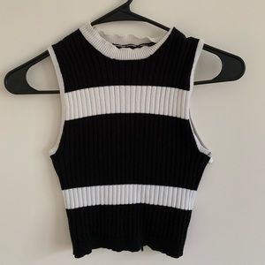 Forever 21 Mock Neck Sleeveless Top